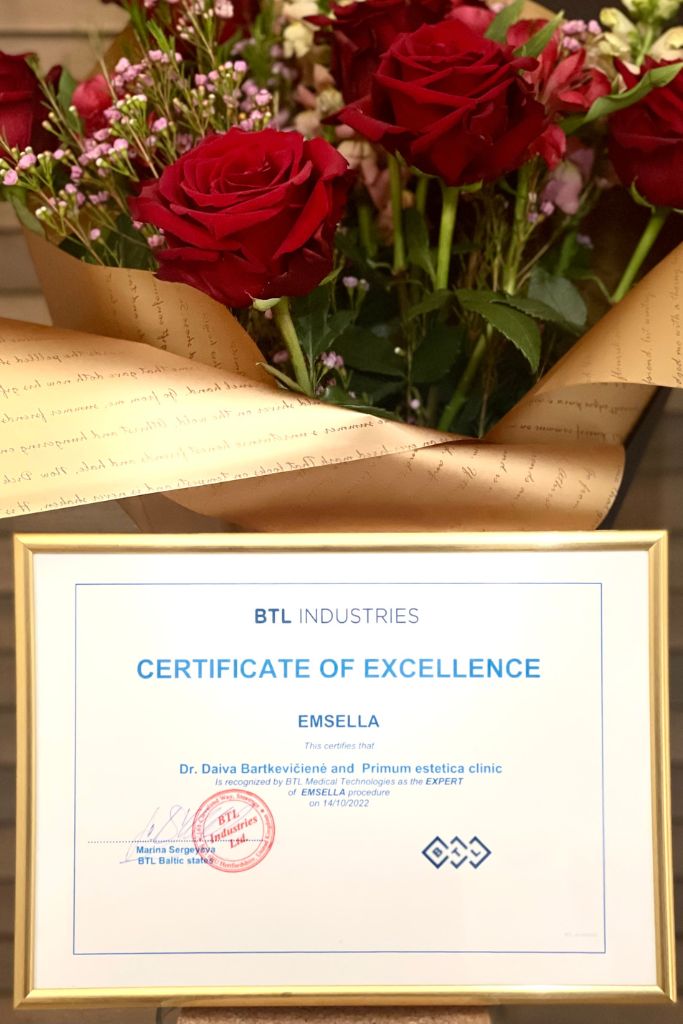 BTL Emsella sertifikatas